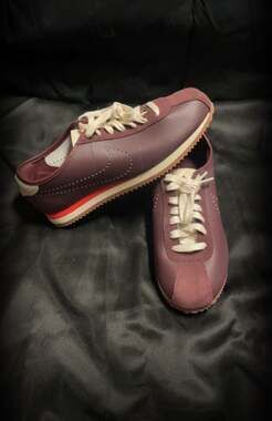 Nike Women's Cortez LT Perforated Leather Burgundy Crush HQ1841-601
